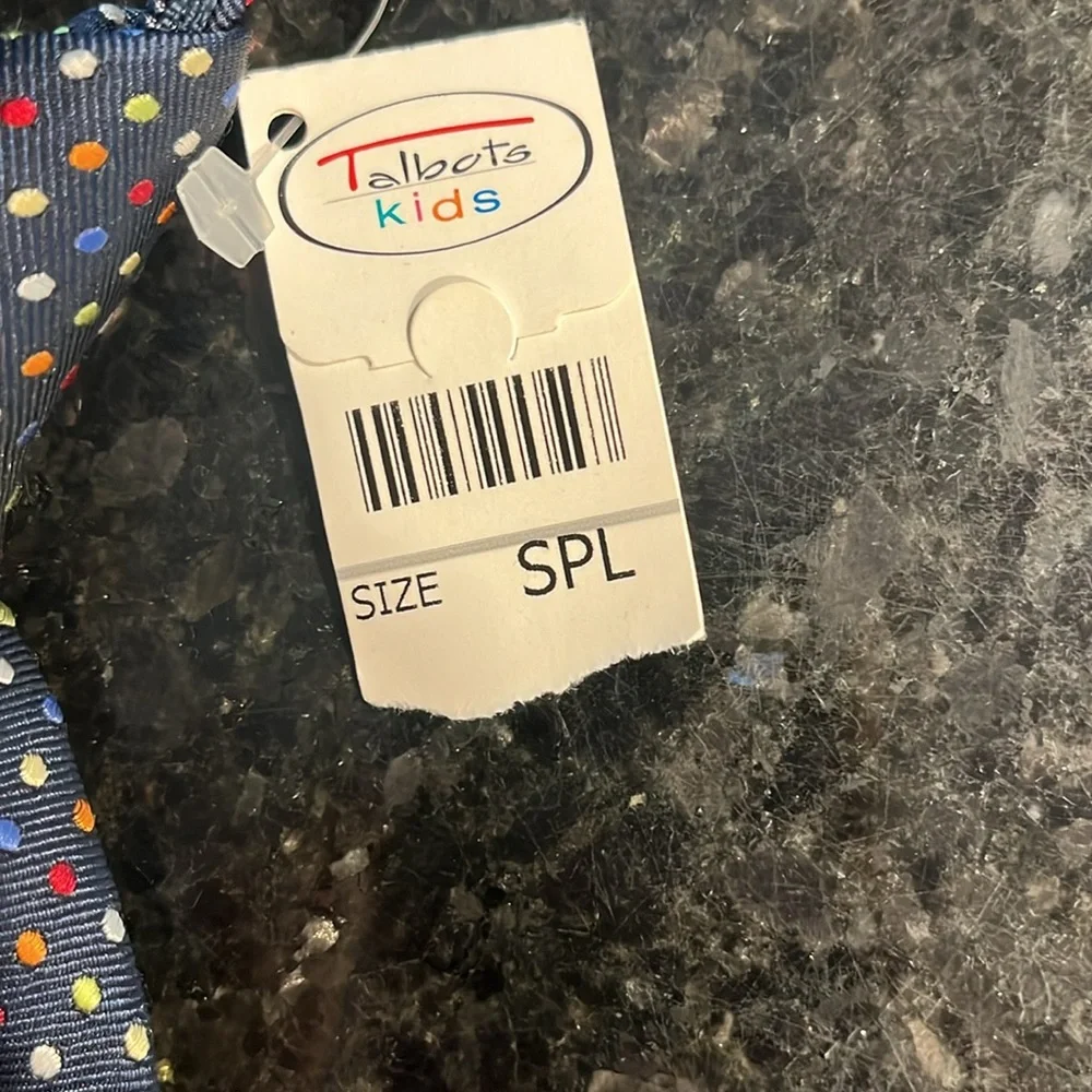 Talbots kids polka dot tie